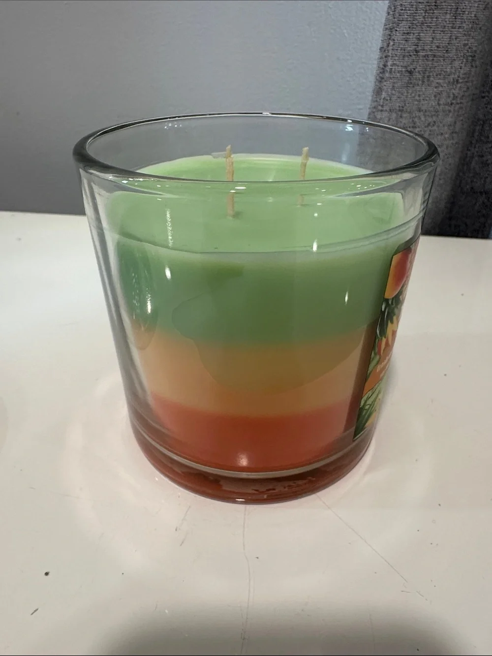 Tuscany candle Mango Blast Scented Jar Candle  brand new. 3 wick